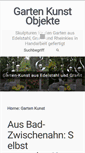 Mobile Screenshot of garten-kunstobjekte.de