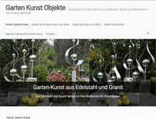 Tablet Screenshot of garten-kunstobjekte.de